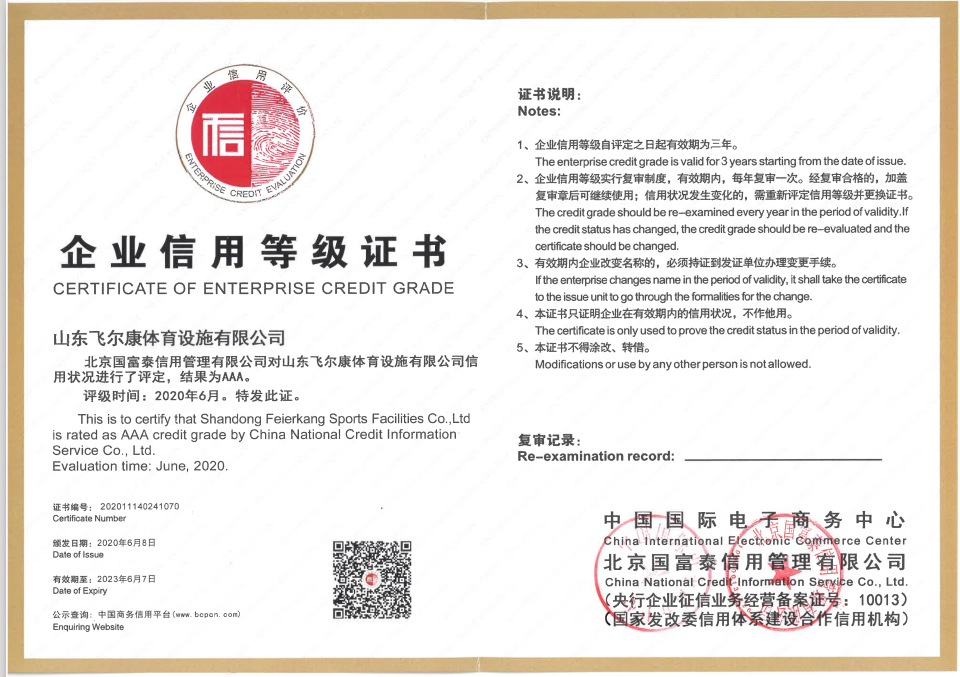 山东飞尔康体育设施有限公司 图4