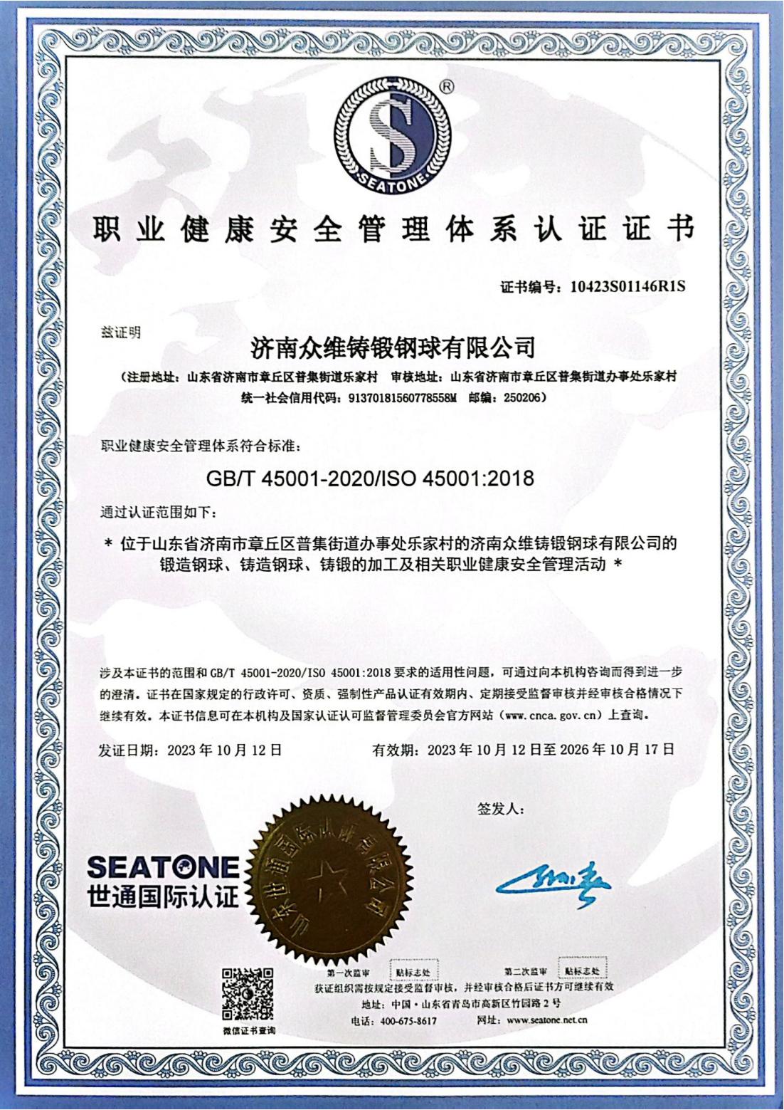 济南众维铸锻钢球有限公司 图1