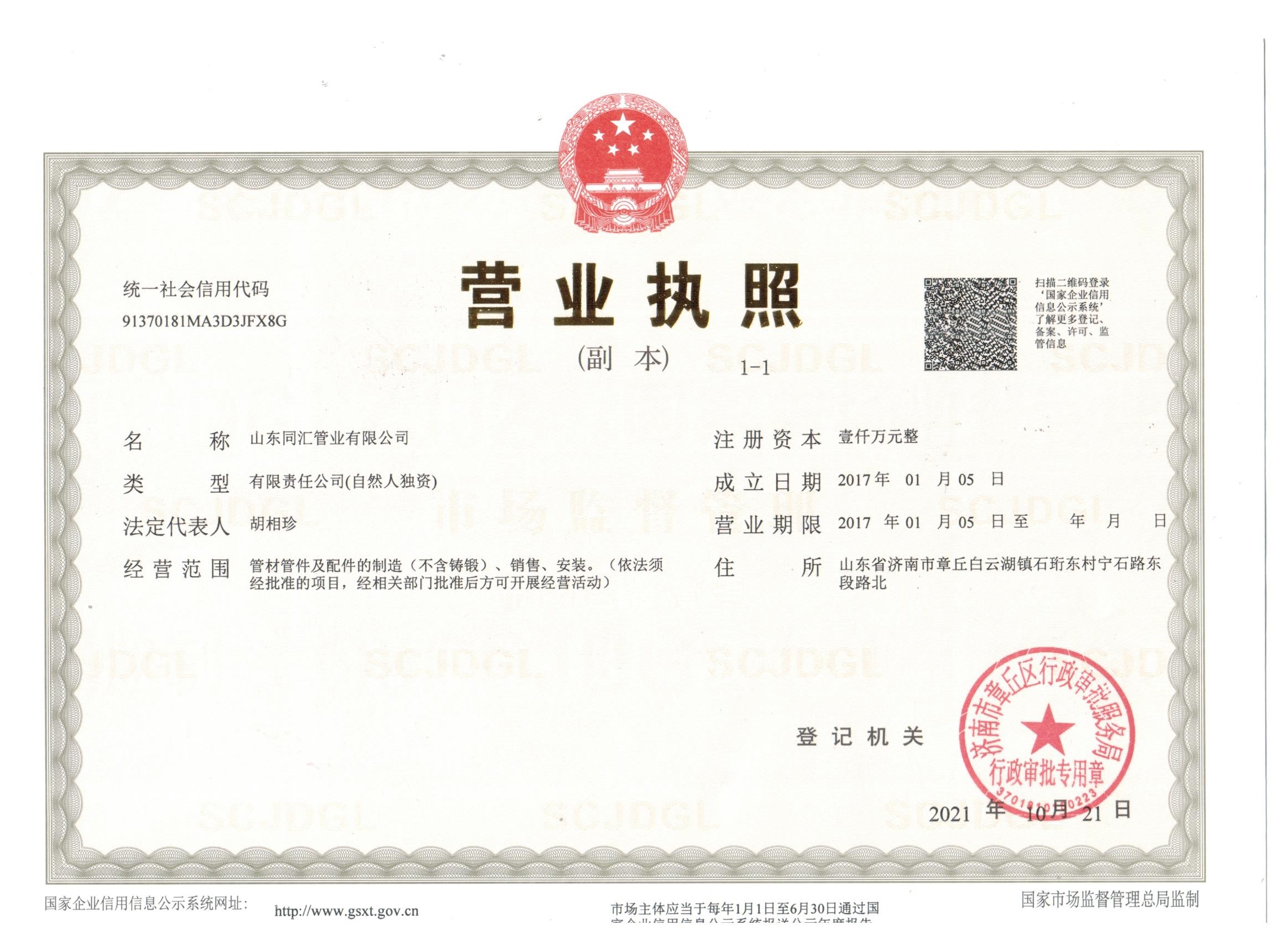 山东同汇管业有限公司 图1